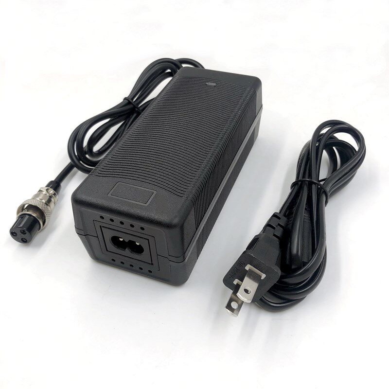 48V通用电动车充电器54.6V2A充电器3孔航空头DC圆头视讯摄影机充