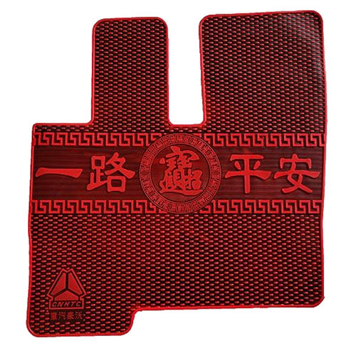 主驾单卖豪沃336/340380/440TX/T7H/TH7豪瀚汕德卡专用乳橡胶脚垫