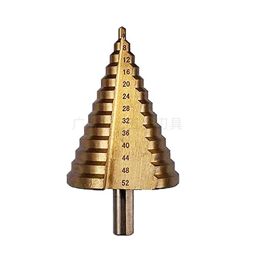 4-52mm镀钛宝塔钻钻头镀钛阶梯钻铁板扩孔器高硬度打孔钻头大全