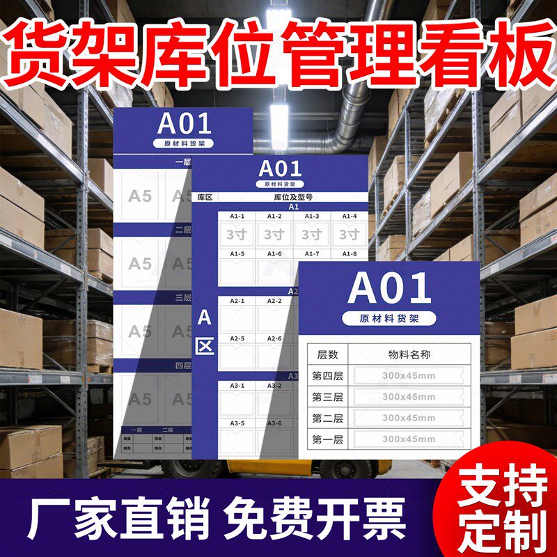 库位管理看板可更换擦写记录标识牌仓库库存盘点看板定制货架商品