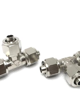 JSM-T6快拧三通气动接头ABE48121416mm亚大管尼龙管锁母YPN-T10*8