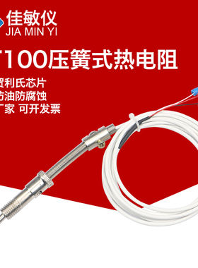 高灵敏压簧式热电偶 热电阻 PT100温度传感器 进口芯 测温探头