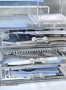 压克力透明收纳盒子透明抽屉多层收纳层架房间整理架子多功能置物