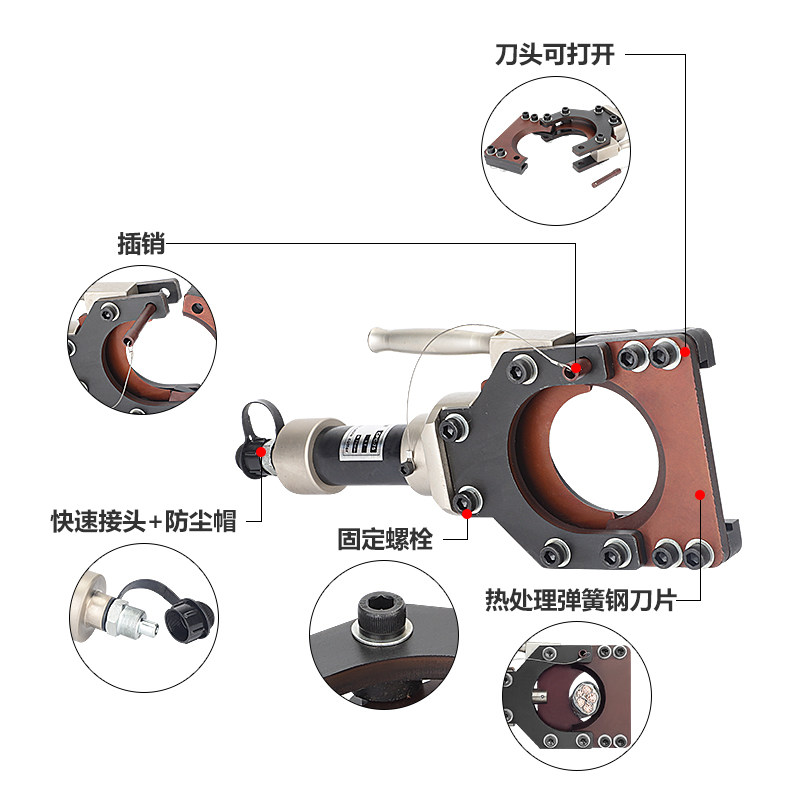 液压电缆剪整体线缆剪刀快速铠装线缆钳断线钳CPC-50/75/85/90/95