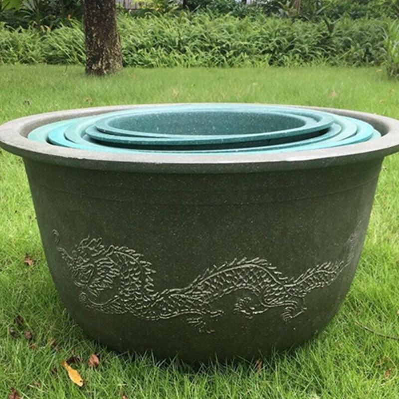 加厚超特大龙缸盆莲花盆水培种果树盆种铁树圆形碗莲盆塑料大花盆