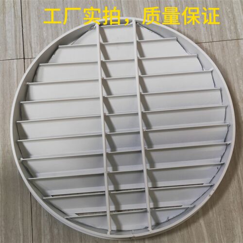 铝合金圆形大叶通风口圆形百叶阁楼透气孔 排风口 圆形防水百叶窗