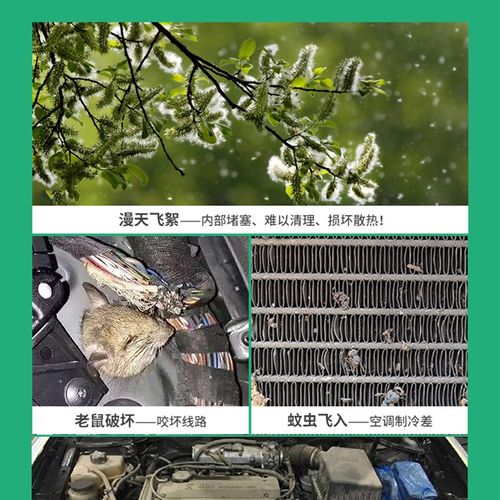 奇瑞20-23款瑞虎7/7PLUS防虫网中网挡尘保护罩防杨柳絮汽车防护网