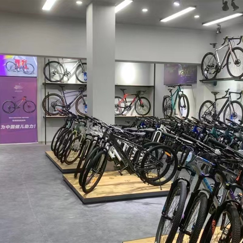 自行车展示架室内墙体壁挂式展示架车店上货架自行车收纳层架停车