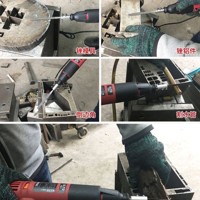 电动锉刀往复式钢锉金属修边木矬子去毛刺打磨工具搓刀钳工磨铁锉
