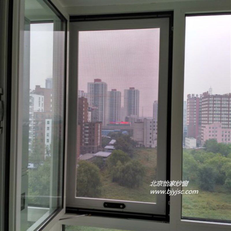 北京金刚网纱窗防盗纱门阳台高层儿童防护带锁防护窗防护栏金钢网