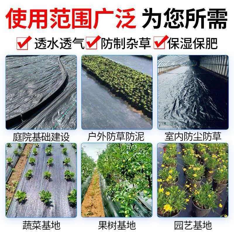 防草布除草布耐用果园专用黑色无纺布透气渗水