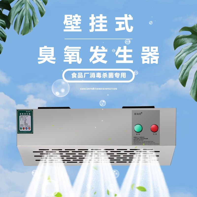 壁挂式臭氧发生器食品车间公共场所垃圾房净化空气臭氧杀菌消毒机