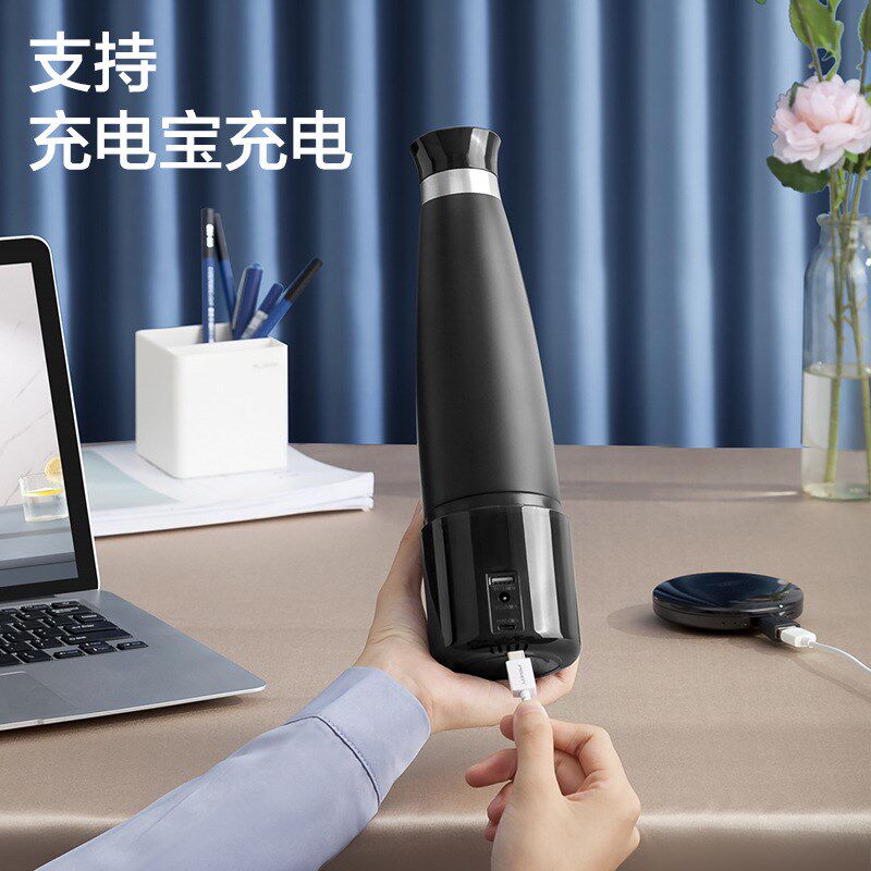 无线便携式加热烧水壶USB车载电热水杯小型电热壶恒温不插电充电