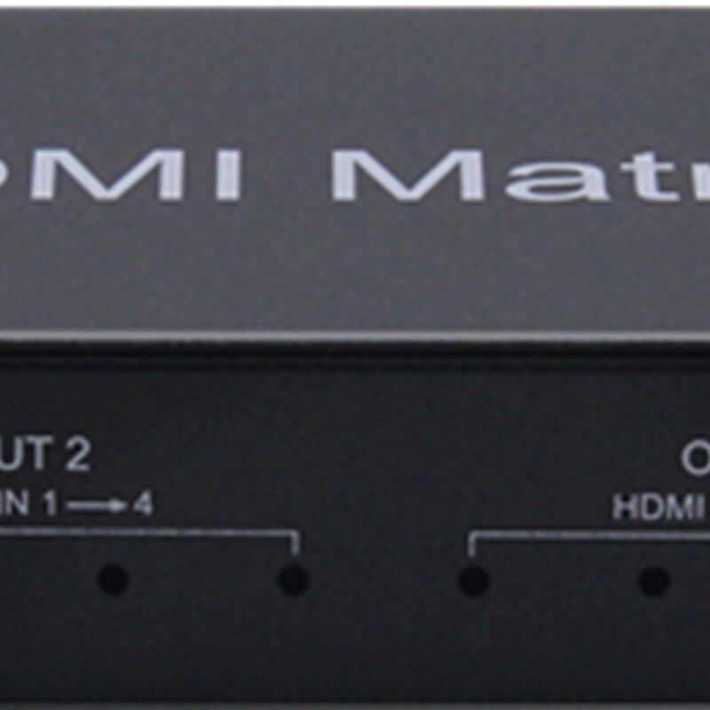hdmi分配器4进2出 4K切换器矩阵电脑电视高清四进二带 音频分离3D