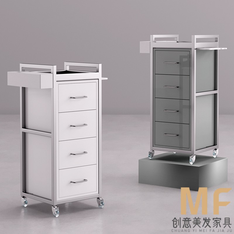 新款理髲店工具柜发型师抽屉式美发店产品落地柜子发廊专用收纳柜