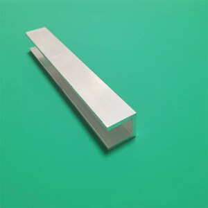 铝合金U型槽20*20*3内宽14mm导轨凵型铝槽铝型材玻璃卡槽U形槽铝