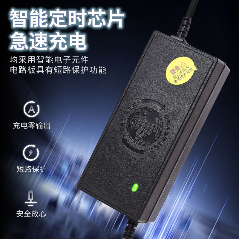 适用小牛G0 C0 F0 F2 48V3A快充G1 G2 GOVA锂电池充电器振特 2+4