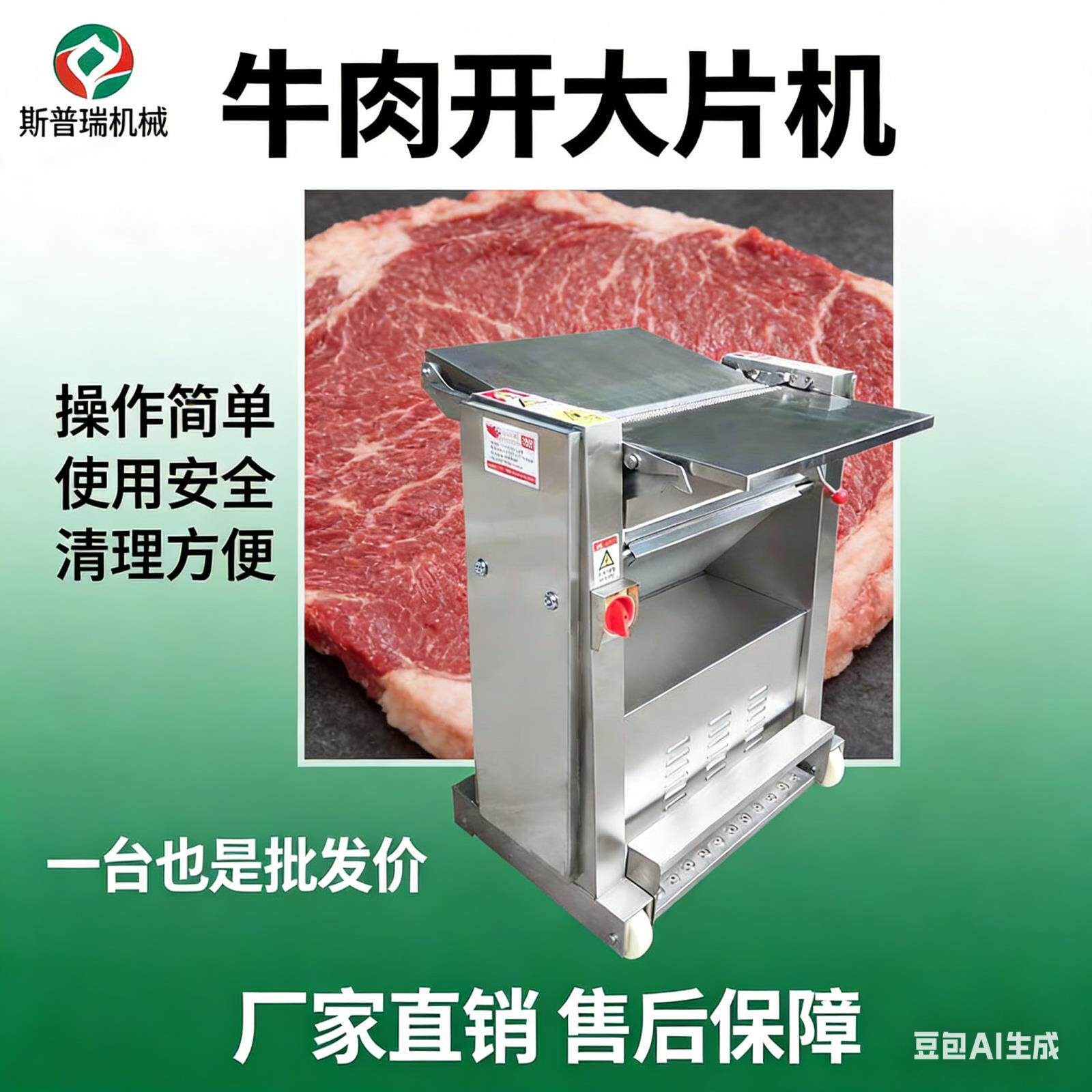 开片开片机机设牛肉不锈钢设备机设备猪肉肉类大片商用