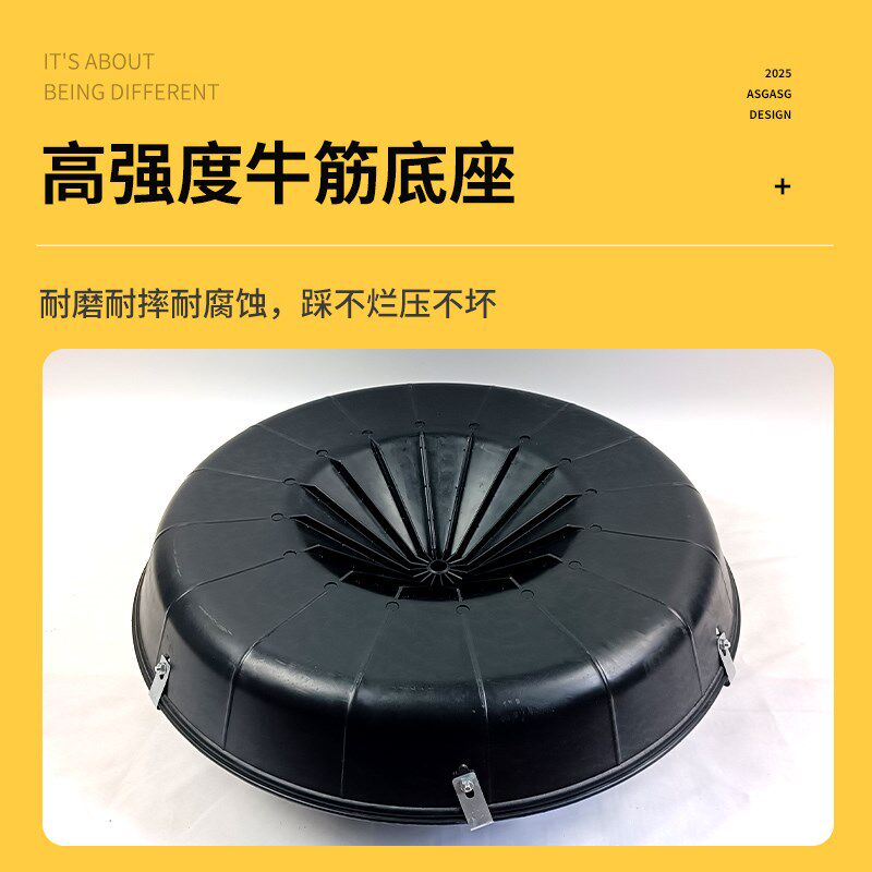喂鸡食槽圆形鸡料槽小鸡喂食器专用盆打不翻养鸡鸭鹅牛筋盆鸡食槽