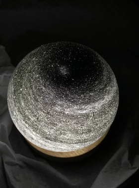 左耳说桌面星空玻璃灯装饰品摆件充电水晶球男生卧室氛围礼物