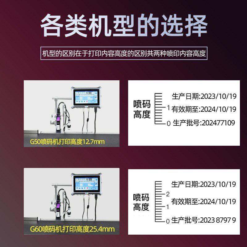 打生产日期流水线喷码机全自动二维条码智能小型在线式纸箱打码机