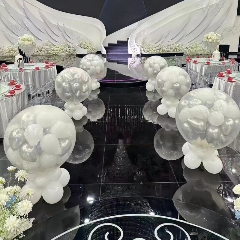 结婚地爆球圆形开业婚礼遥控天爆球全套制作工具婚庆气球套装布置