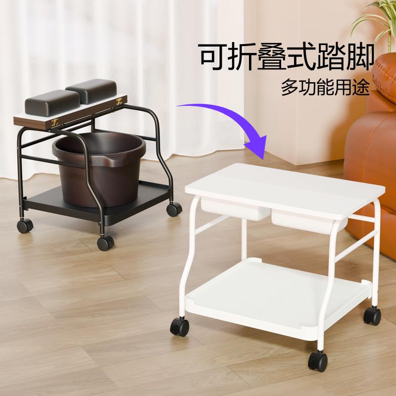 浴足店专用足浴盆足沐桶专用工具推车泡脚盆工具车美容推车27969.