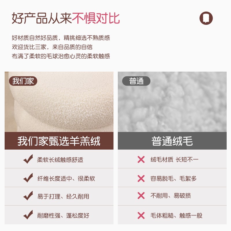 化妆凳轻奢高级感家用网红凳子女生卧室梳妆台椅子圆凳旋转美甲椅