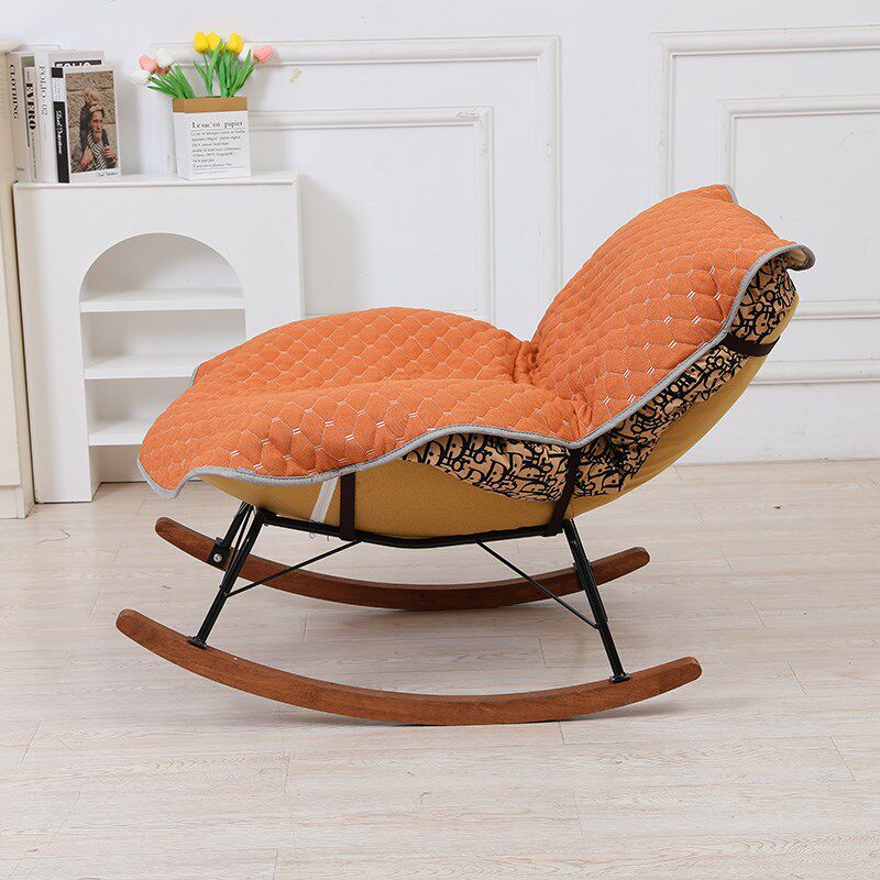 四季通用蛋壳椅垫龙虾椅坐垫靠背一体懒人沙发摇摇椅子垫套罩子