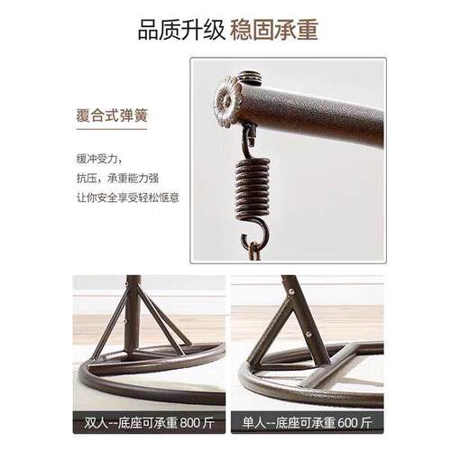 单双人吊篮藤椅成人室内秋千家用吊床阳台吊椅网红懒人鸟巢摇篮椅