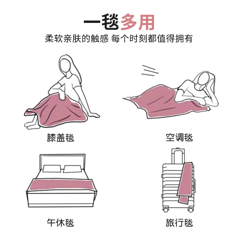 卡通羊羔绒牛奶绒毛毯冬季加厚珊瑚绒儿童沙发盖毯办公室午睡毯子