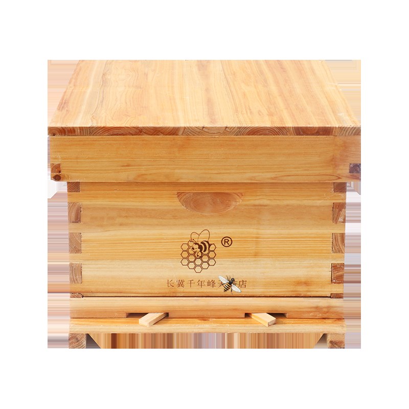 2.0厚杉木煮蜡蜂箱十框标准中蜂箱7框蜜蜂土蜂箱养蜂专用蜂具巢础