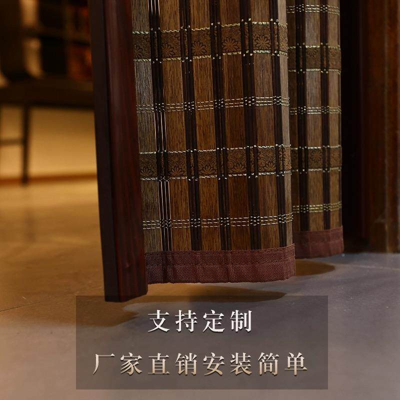 推拉竹帘折叠门中式家用隔断遮光遮阳隔热防晒阳台商铺户外竹窗帘