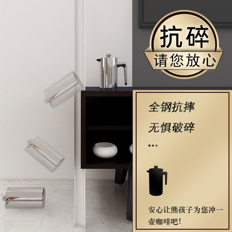 骑士不锈钢法压壶手冲咖啡壶滤压式壶家用过滤网冲泡茶器便携保温