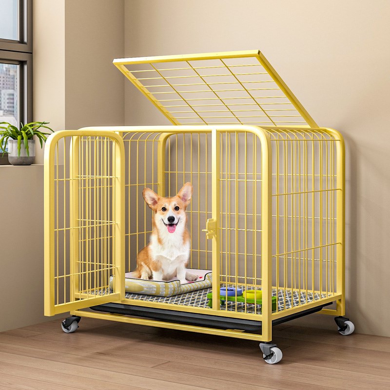 狗笼子中型犬狗笼带厕所分离狗窝小型犬围栏狗别墅室内小狗专用笼
