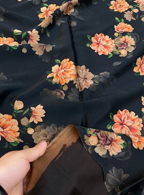 香云纱零头布清仓正宗顺德产高档古风丝绸桑蚕丝重磅真丝莨绸布料