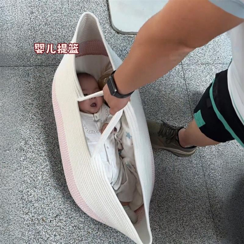 婴儿提篮外出便携式宝宝安全睡篮车载手提篮子新生儿出院移动睡床