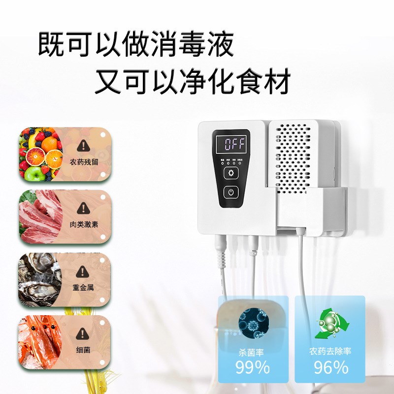 110V台湾家用果蔬净化器水果蔬菜肉类清洗机洗菜机次灭菌消毒器