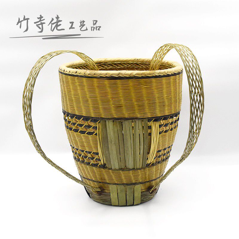 湘西手工竹编大背篓精品背篼竹背筐收纳筐后背式舞蹈表演道具家用