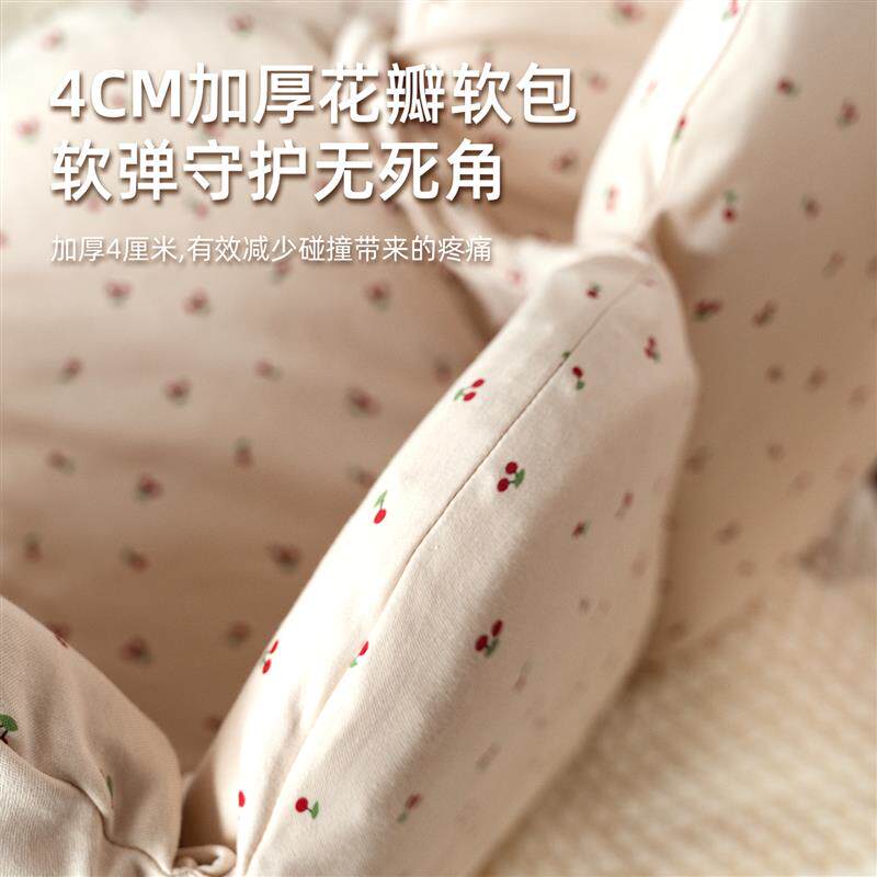 婴儿床围栏软包拼接床围挡防撞软垫儿童专用宝宝床围护栏挡布透气