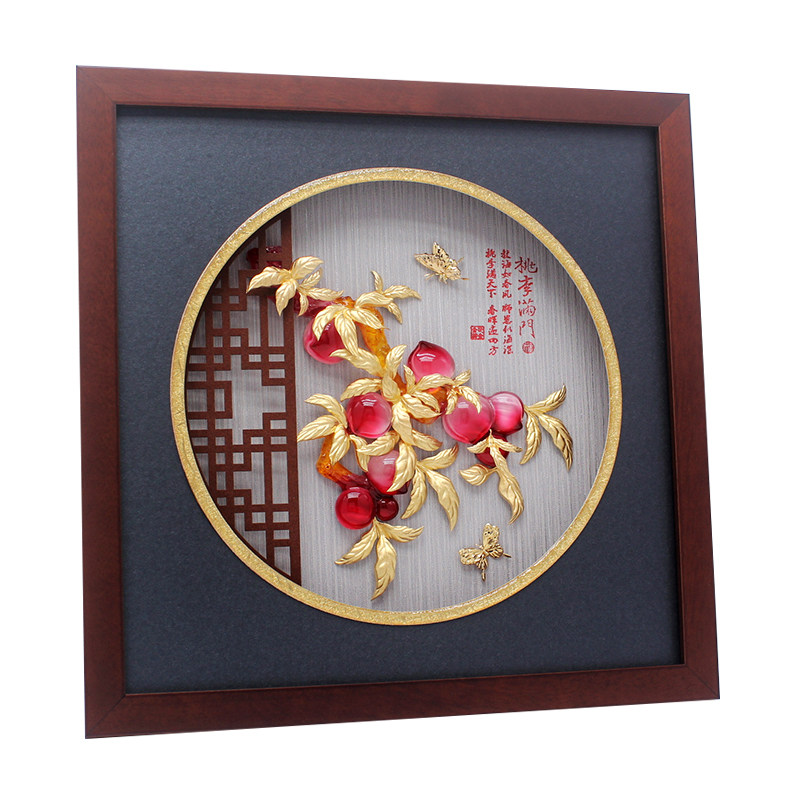 高端教师节礼物桃李满门金箔画毕业送老师的纪念实用创意书房摆件