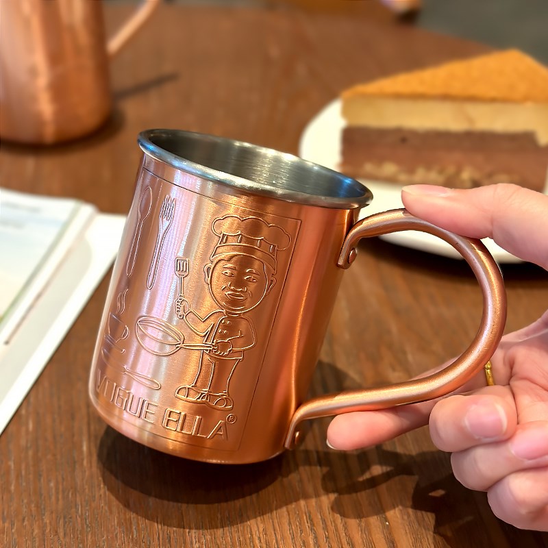出口复古莫斯科骡子紫铜杯酒杯咖啡杯冰美式杯子露营小铜杯冷饮杯
