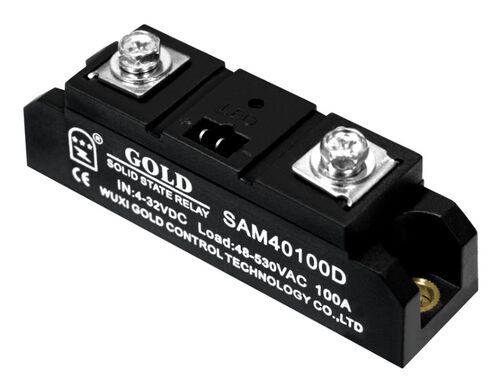 正品江苏固特GOLD单相工业级直流控交流100A固态继电器SAM40100D