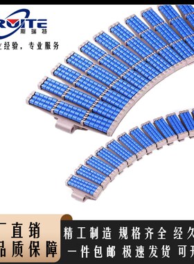 输送机LBP882TAB转弯滚珠链板小滚轮滚球转弯履带板链输送带链条