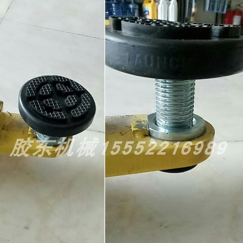 元征双柱龙门举升机托盘加高节增高腿加高柱圆盘胶垫汽车举升配件图片