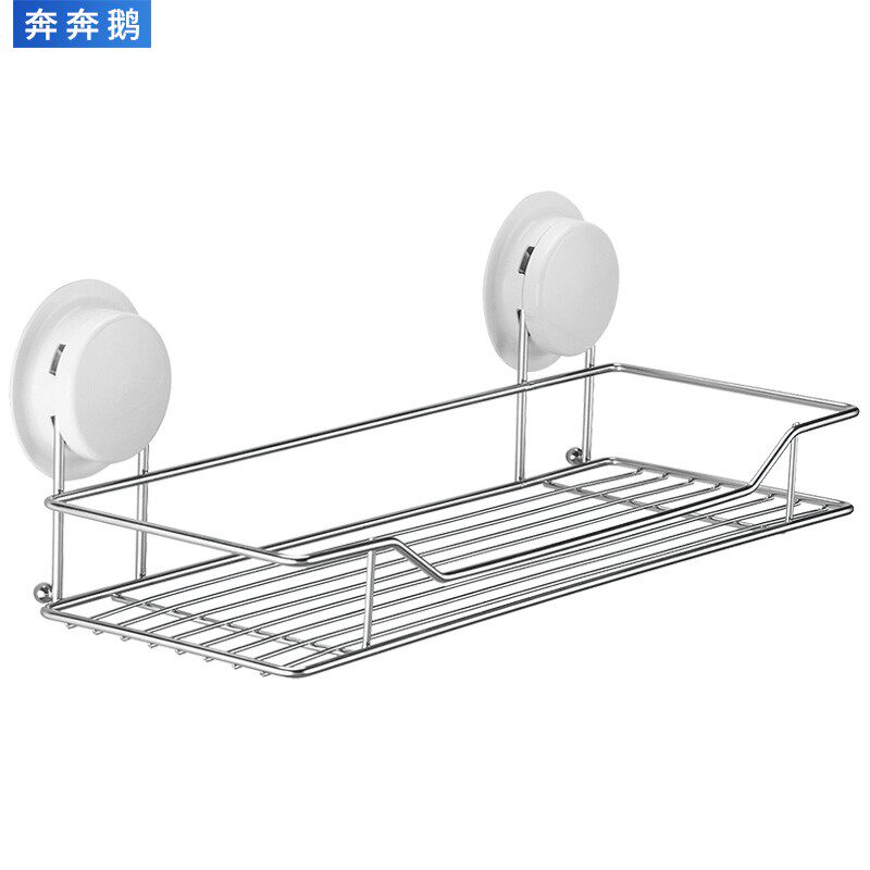 卫生间吸盘置物架浴室厕所洗手间壁挂用品用具免打孔吸壁式收纳架