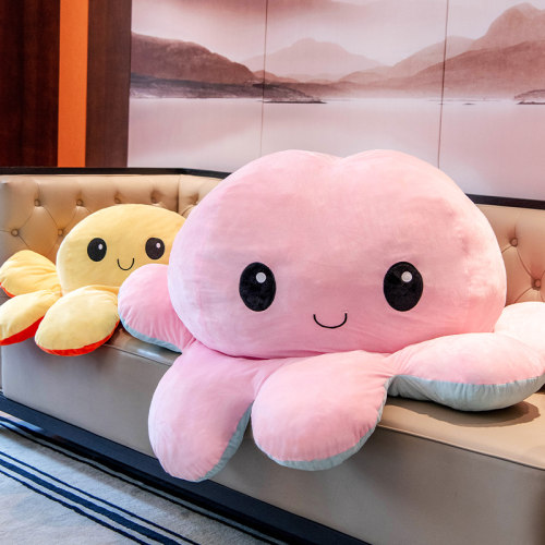 超大变脸章鱼抱枕客厅沙发靠枕坐垫卧室床头靠垫靠背枕床上大抱枕