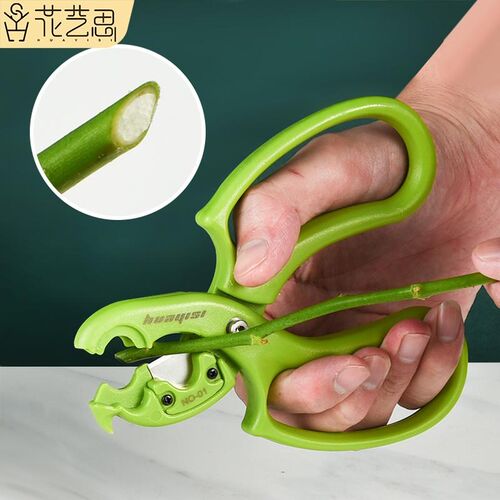 园艺剪子宽头多功能花艺师除刺修枝剪园林果园花店专用鲜花剪刀