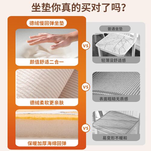 卡通冬季毛绒加厚椅垫办公室久坐垫沙发凳子垫防滑屁垫子餐椅垫子