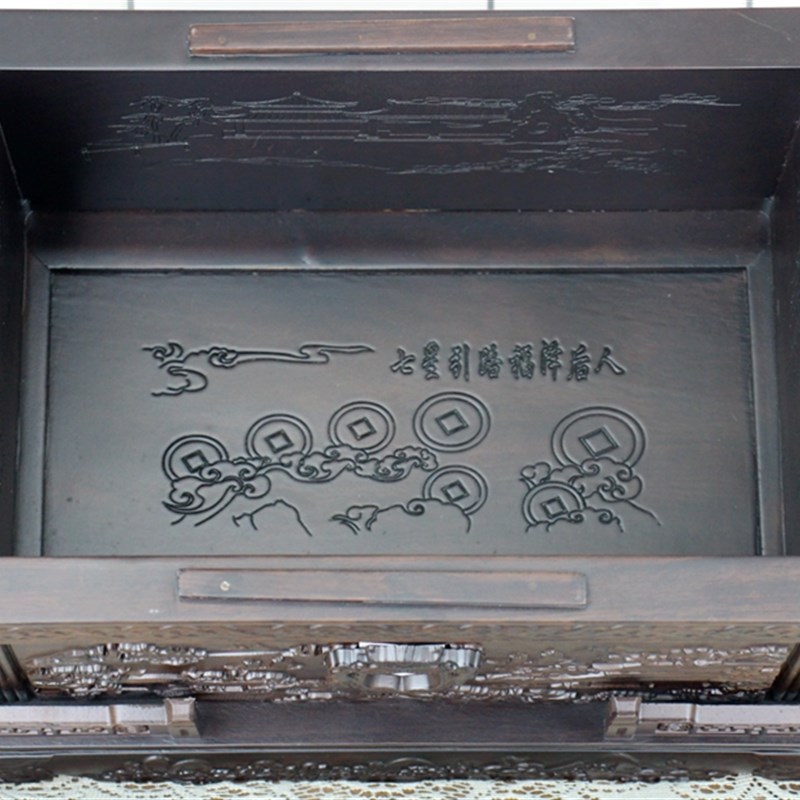 骨灰盒 棺材 寿盒 山清水秀 紫檀 实木花梨 金丝楠 榫卯木材沉水
